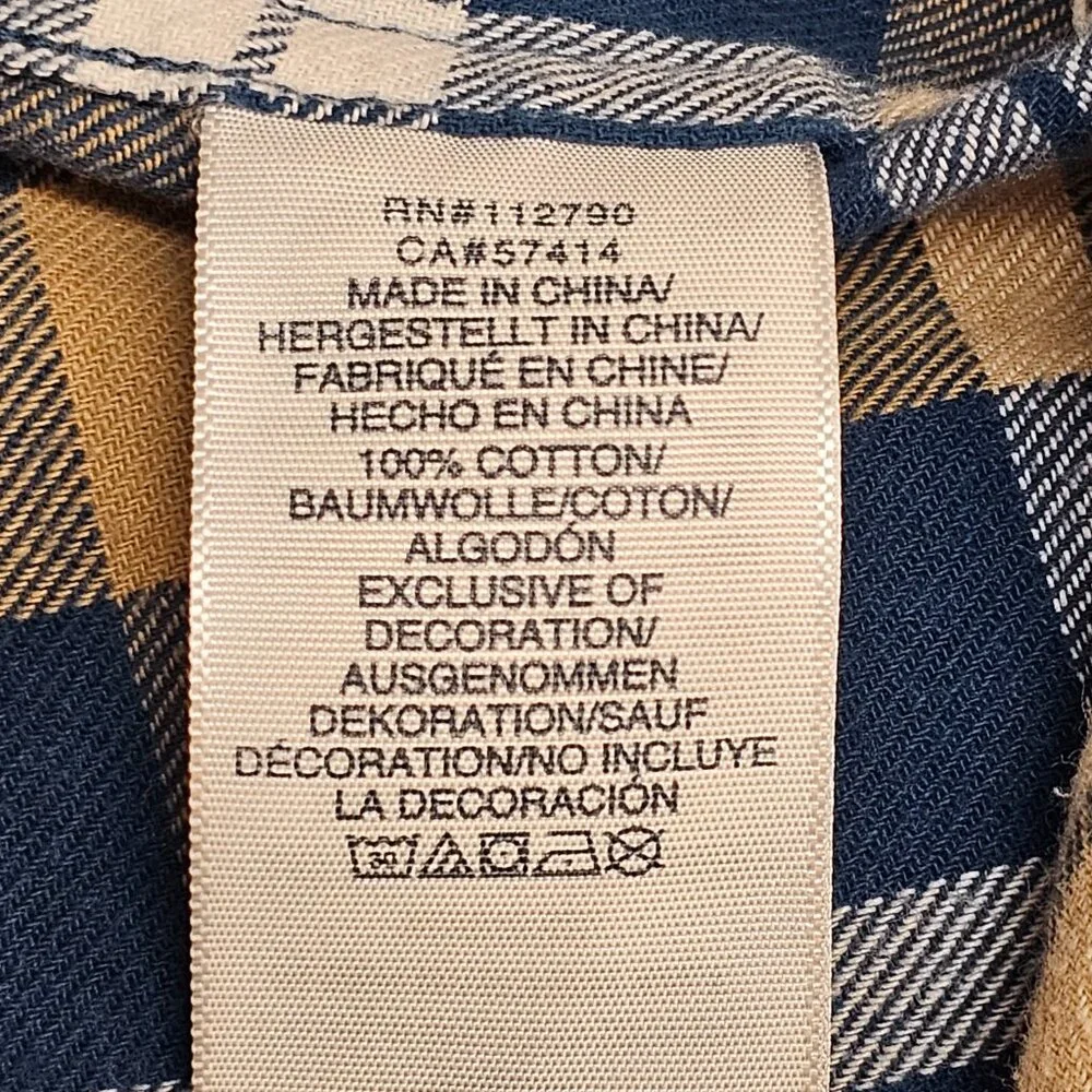 True Religion Flannel Button Down 3XL